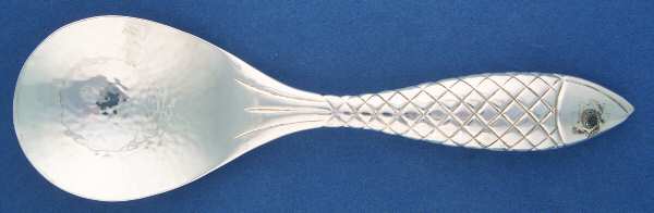 Silverplate Flatware Solid Salad Serving Spoon