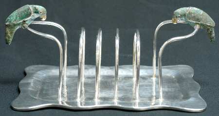 Silverplate Hollowware 5 Slot Toast Rack