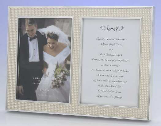Jubilee Pearl (Silverplate, Giftware) Double Invitation Frame
