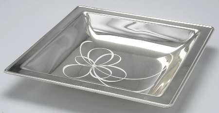 Belle Boulevard (SIlverplate, Hollowware) 12" Square Centerpiece