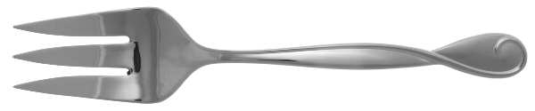 Belle Boulevard (Stainless) Medium Solid Cold Meat Serving Fork