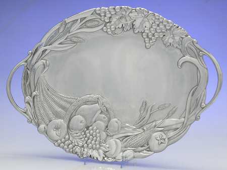 Cornucopia-Metal (Hollowware) 22" Oval Tray All Purpose