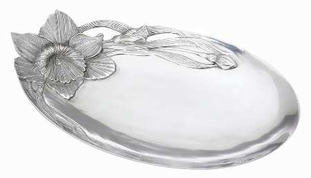 Flora (Hollowware, Aluminum) Large Oval Tray