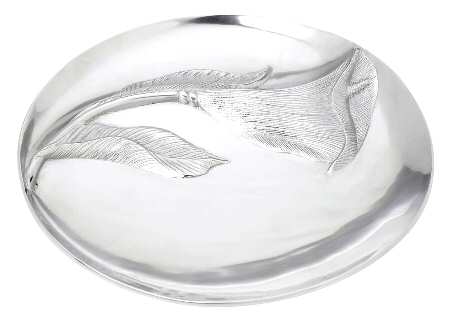 Flora (Hollowware, Aluminum) 2 Part Round Divided Server