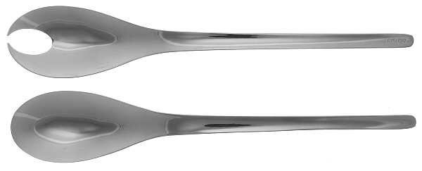 LDN1 (Stainless) (2 Pc) Solid Salad Set