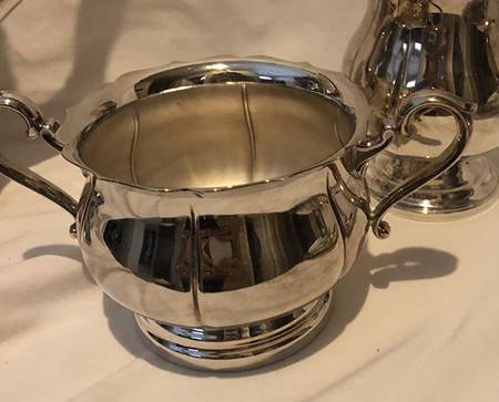 Early Dublin (Silverplate, Hollowware) Silverplate Open Sugar Bowl