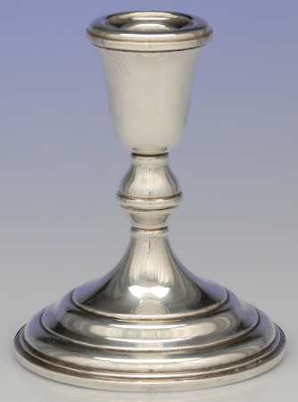 043 (Sterling, Hollowware) Weighted Console Candleholder