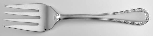 Venetian Lace (Stainless) Medium Solid Cold Meat Serving Fork