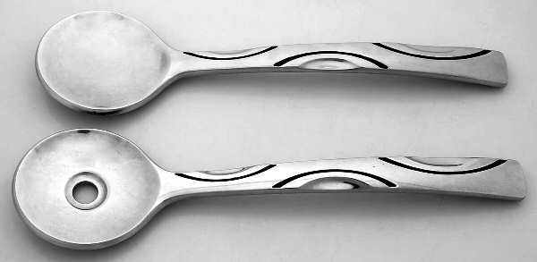 Scoop (Aluminum, Hollowware) (2 Pc) Solid Salad Set