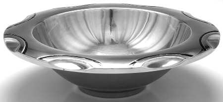 Scoop (Aluminum, Hollowware) 13" Salad Serving Bowl