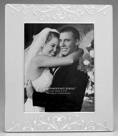 Opal Innocence Scroll (Silverplate, Hollowware) Frame Holds 8" X 10"