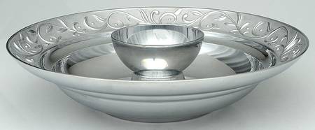 Opal Innocence Carved (Aluminum, Hollowware) 2 Piece Chip & Dip Set