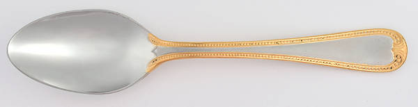 Vintage Jewel Gold (Stainless, Gold Accent) Tablespoon (Serving Spoon)