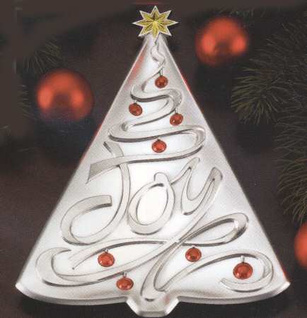 Sentiments of the Season (Holloware, Other) Tree Shape Tray