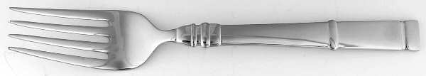 Red Pagoda (Stainless) Large Solid Cold Meat Serving Fork