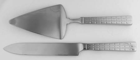 Watchband (Stainless) 2 Piece Cake Serving Set (CAKSL & CAKST)