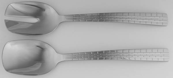 Watchband (Stainless) (2 Pc) Solid Salad Set