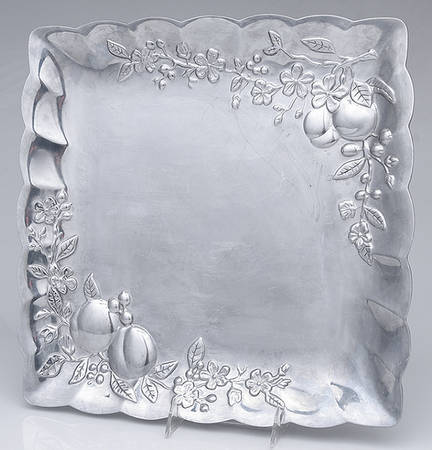 Orchard in Bloom (Alloy, Hollowware) 14" Square Tray