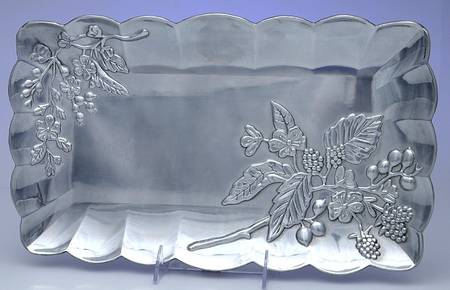 Orchard in Bloom (Alloy, Hollowware) Bread Tray