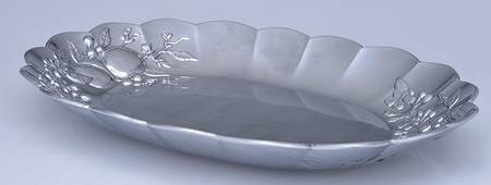 Orchard in Bloom (Alloy, Hollowware) Tray for Chip & Dip Set