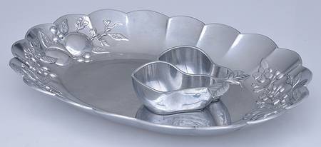 Orchard in Bloom (Alloy, Hollowware) 2 Piece Chip & Dip Set