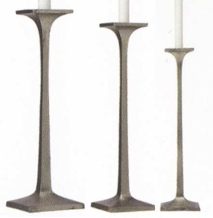 Burnished Metal (Metal, Hollowware) 13" Candlestick