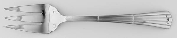 Nassau (Stainless) Large Solid Cold Meat Serving Fork