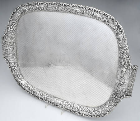 Landscape (Sterling, Hollowware) Large Waiter Tray
