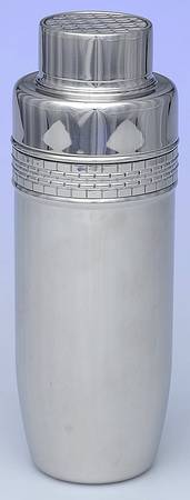 Watchband (Silverplate, Hollowware) Cocktail Shaker with Lid