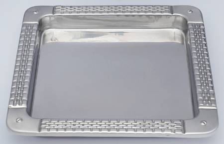 Watchband (Silverplate, Hollowware) Cheese Plate-No Ceramic Insert
