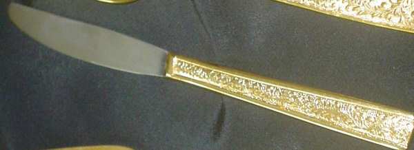 Gold Modern Trend (Gold Electroplate) Modern Hollow Knife