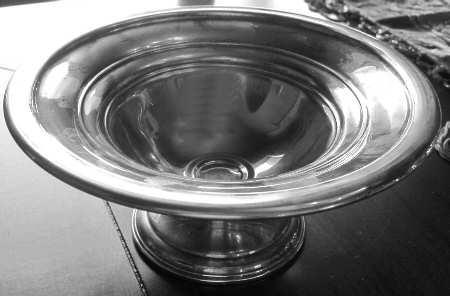 47 (Sterling, Hollowware) Round Weighted Compote (Height X Width)