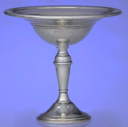 47 (Sterling, Hollowware) Weighted Round Compote (Height X Width)