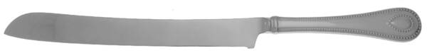 French Perle (Stainless) Wedding Cake Knife with Stainless Blade HC
