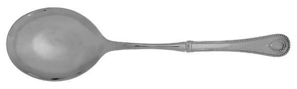 French Perle (Stainless) Casserole Spoon with Smooth Stainless Bowl HC