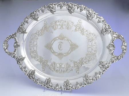 507E (Silverplate, Hollowware) 26" Waiter Tray