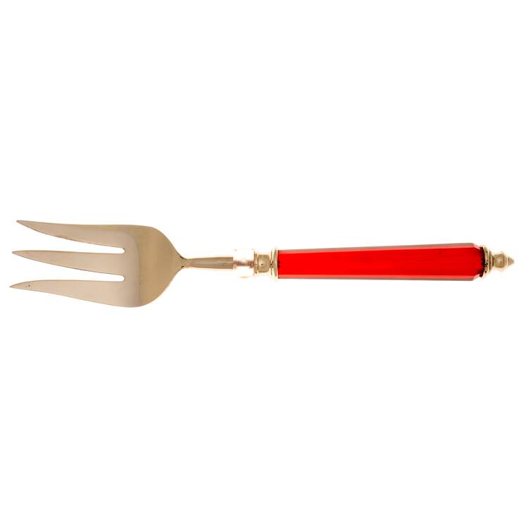 Holiday Jewel (Stainless) Large Solid Cold Meat Serving Fork