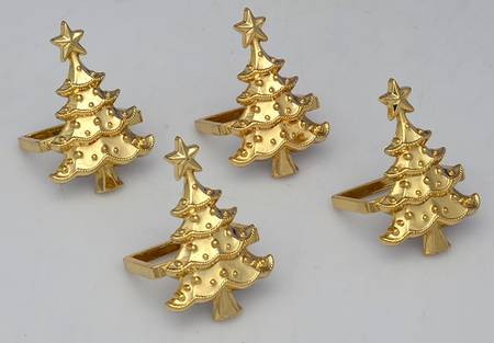 Holiday Noel (Hollowware) Napkin Ring - Set of 4
