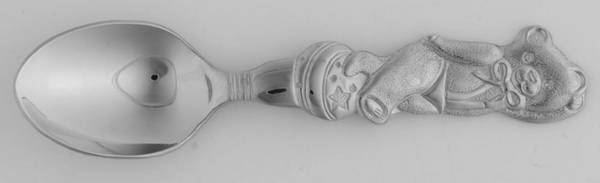 China Bears Straight Handle Baby Spoon