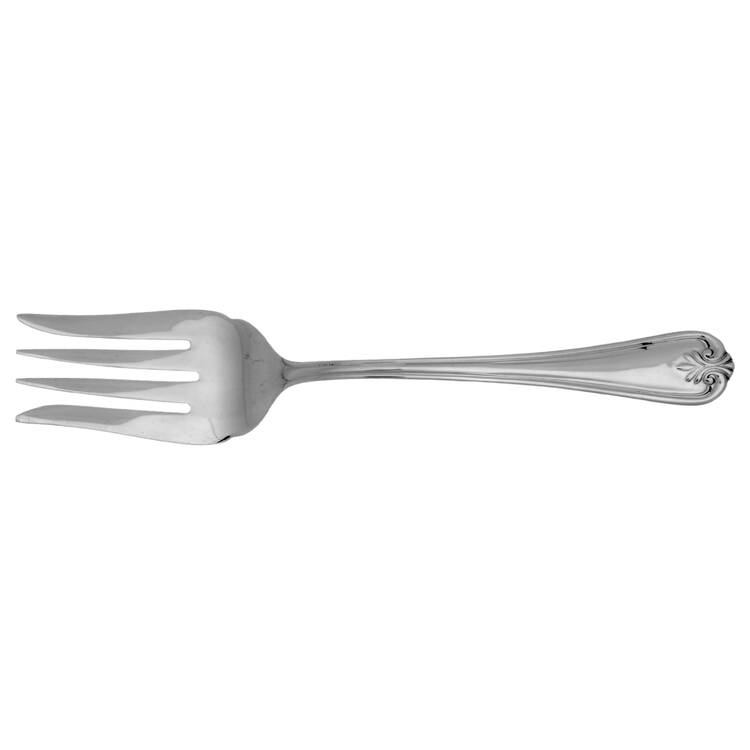 Yorkdale (Stainless) Medium Solid Cold Meat Serving Fork by Lenox