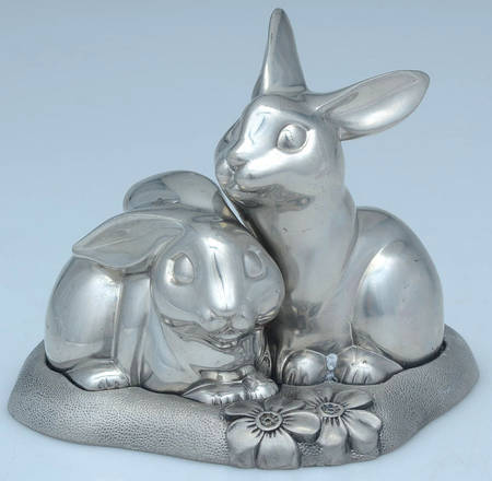 Pewter Hollowware Salt and Pepper Set