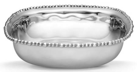 Organics-Beaded (Aluminum, Hollowware) 14" Square Bowl