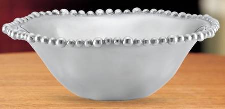 Organics-Beaded (Aluminum, Hollowware) 9" Round Bowl