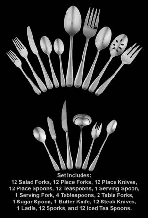 Belmont-Bellevue (Stainless) 107 Piece Set
