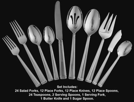 Chalfont (Stainless) 89 Piece Set
