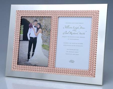 Aegean Rose (Silverplate, Hollowware) Double Invitation Frame