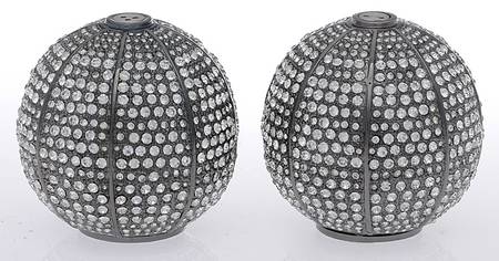 Pave (Platinum Plated, Hollowware) Salt & Pepper Set