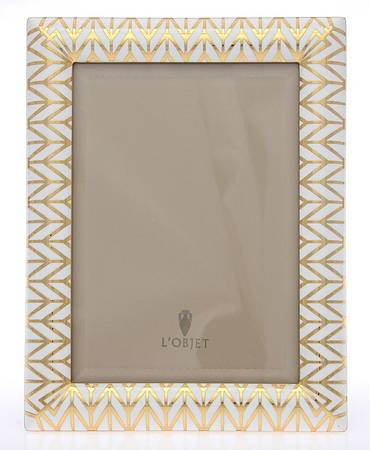Chevron (Gold Electroplate, Hollowware) 5" X 7" Picture Frame