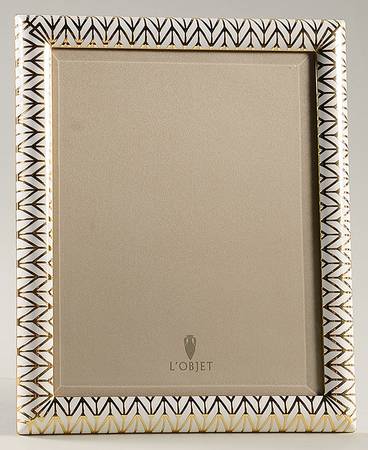 Chevron (Gold Electroplate, Hollowware) Frame Holds 8" X 10"