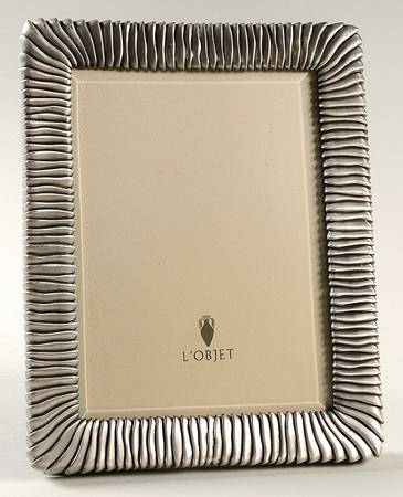 Pleats (Platinum Plated, Hollowware) 5" X 7" Picture Frame